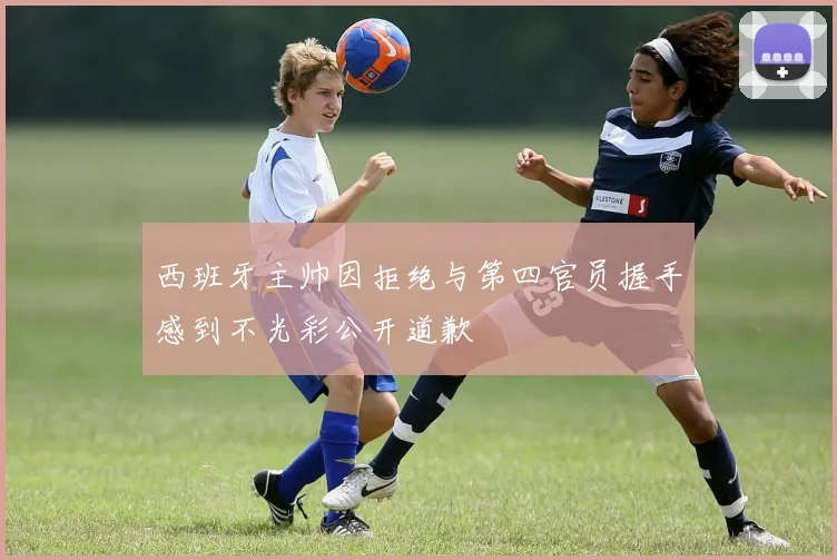 西班牙主帅因拒绝与第四官员握手感到不光彩公开道歉